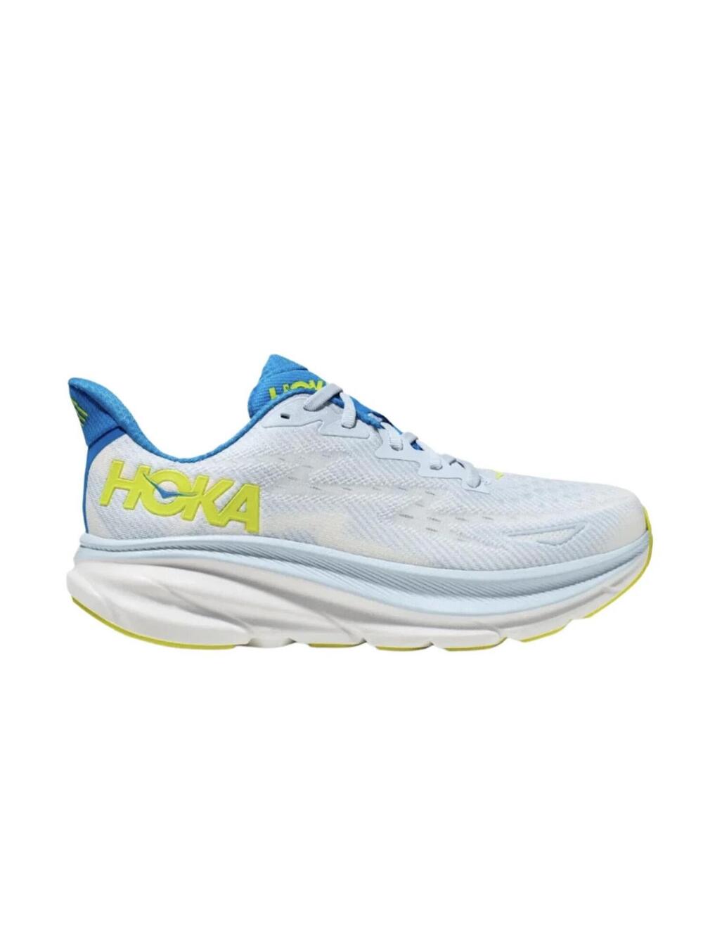 Hoka One One Clifton 9 Men's Ice Water Evening Primrose Running Shoes Size 8.5D